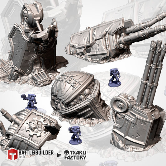 Tabletop Wargaming Terrain - Destroyed Large Titan