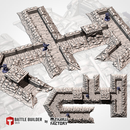 Tabletop Wargaming Terrain - WWII Trenches and Bunkers