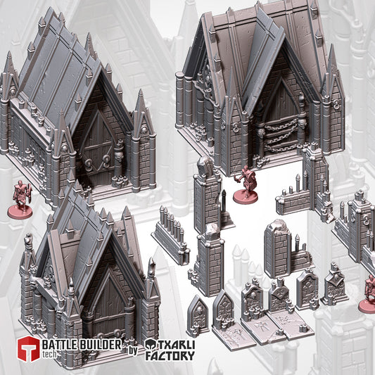Tabletop Wargaming Terrain - Graveyard Set