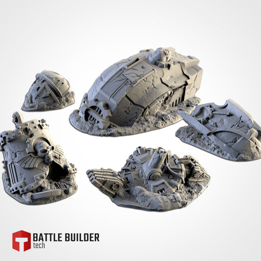 Tabletop Wargaming Terrain - Crashed Titan