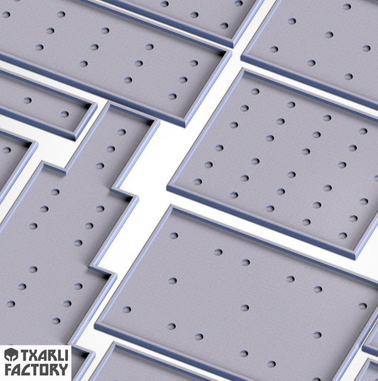 Tabletop Wargaming Square Base Movement Trays with Magnet Holes