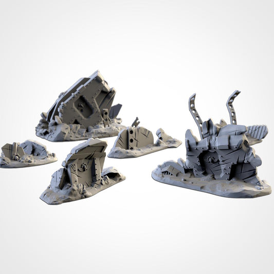 Tabletop Wargaming Terrain - Crashed Vehicles