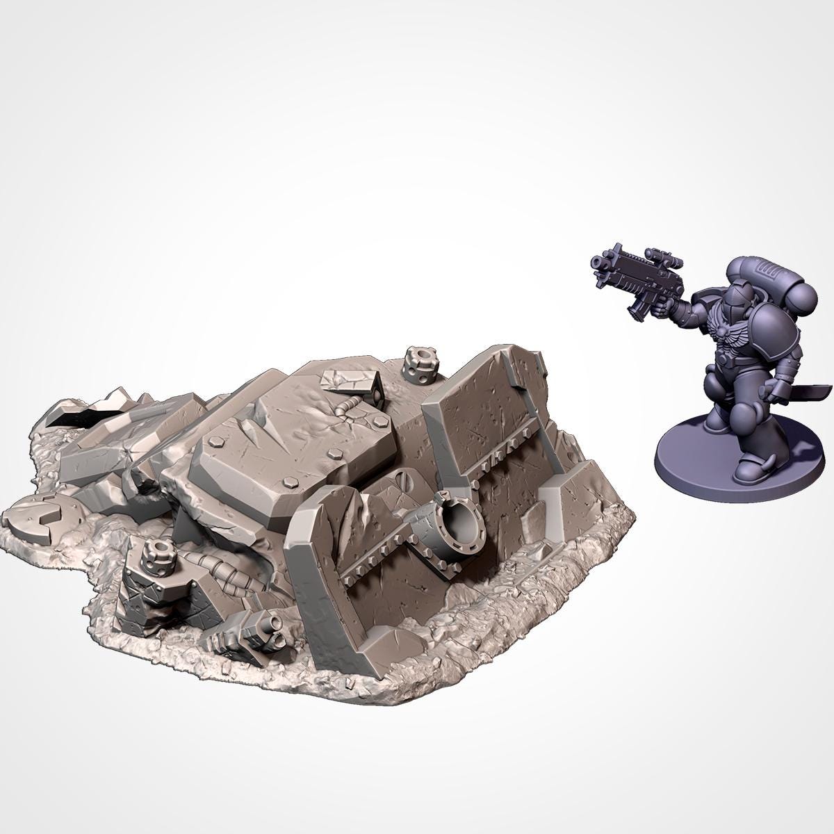 Tabletop Wargaming Terrain - Crashed Tanks