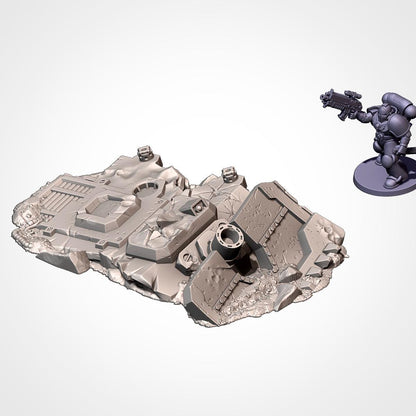 Tabletop Wargaming Terrain - Crashed Tanks