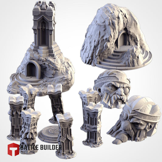 Tabletop Wargaming Terrain - Dwarf Village