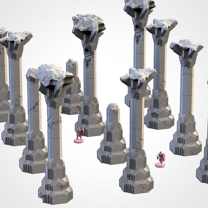 Tabletop Wargaming Terrain - Dwarven Broken Columns