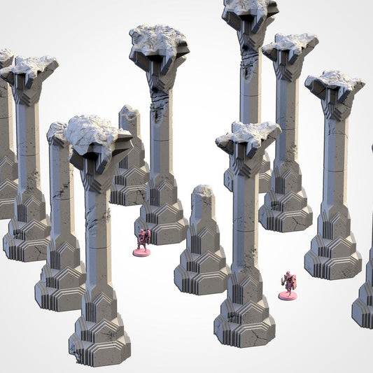 Tabletop Wargaming Terrain - Dwarven Broken Columns