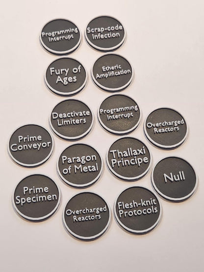 Warhammer Horus Heresy 3.0 Game Tokens