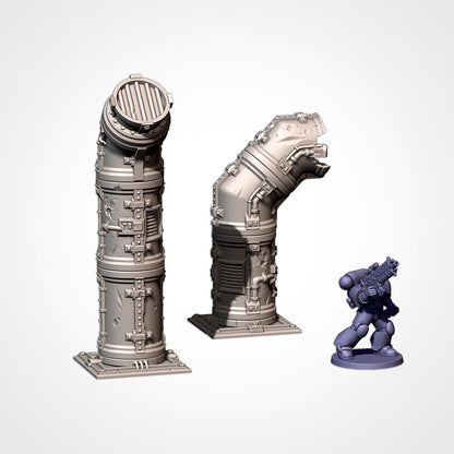 Tabletop Wargaming Terrain - Modular Pipes
