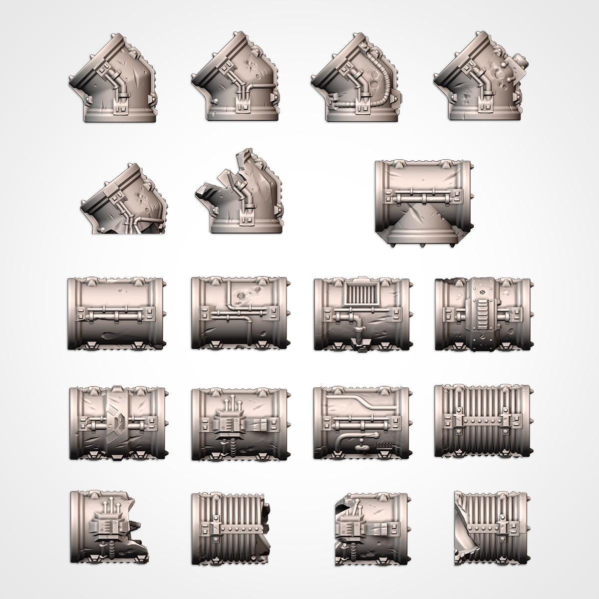 Tabletop Wargaming Terrain - Modular Pipes