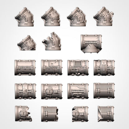 Tabletop Wargaming Terrain - Modular Pipes