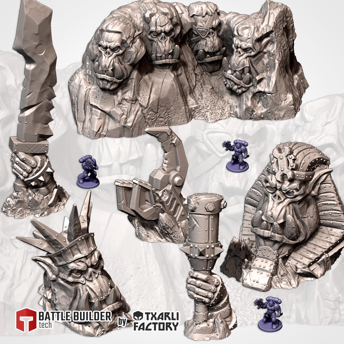 Tabletop Wargaming Terrain - Ork Monuments