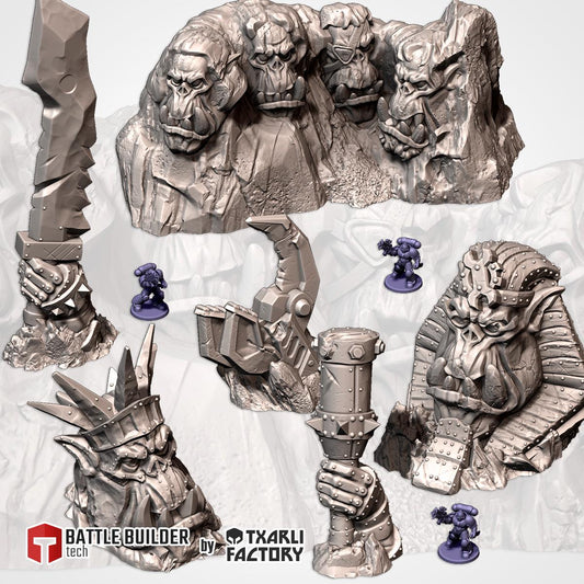 Tabletop Wargaming Terrain - Ork Monuments