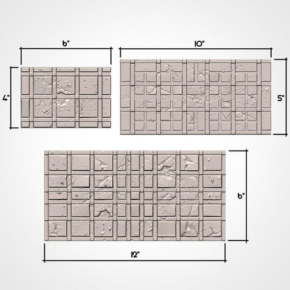 Tabletop Wargaming Terrain - Classic Ruins 40k 10th GW layout