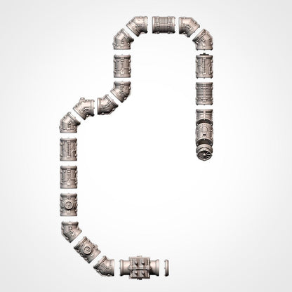 Tabletop Wargaming Terrain - Modular Pipes