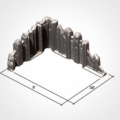 Tabletop Wargaming Terrain - Classic Ruins 40k 10th GW layout