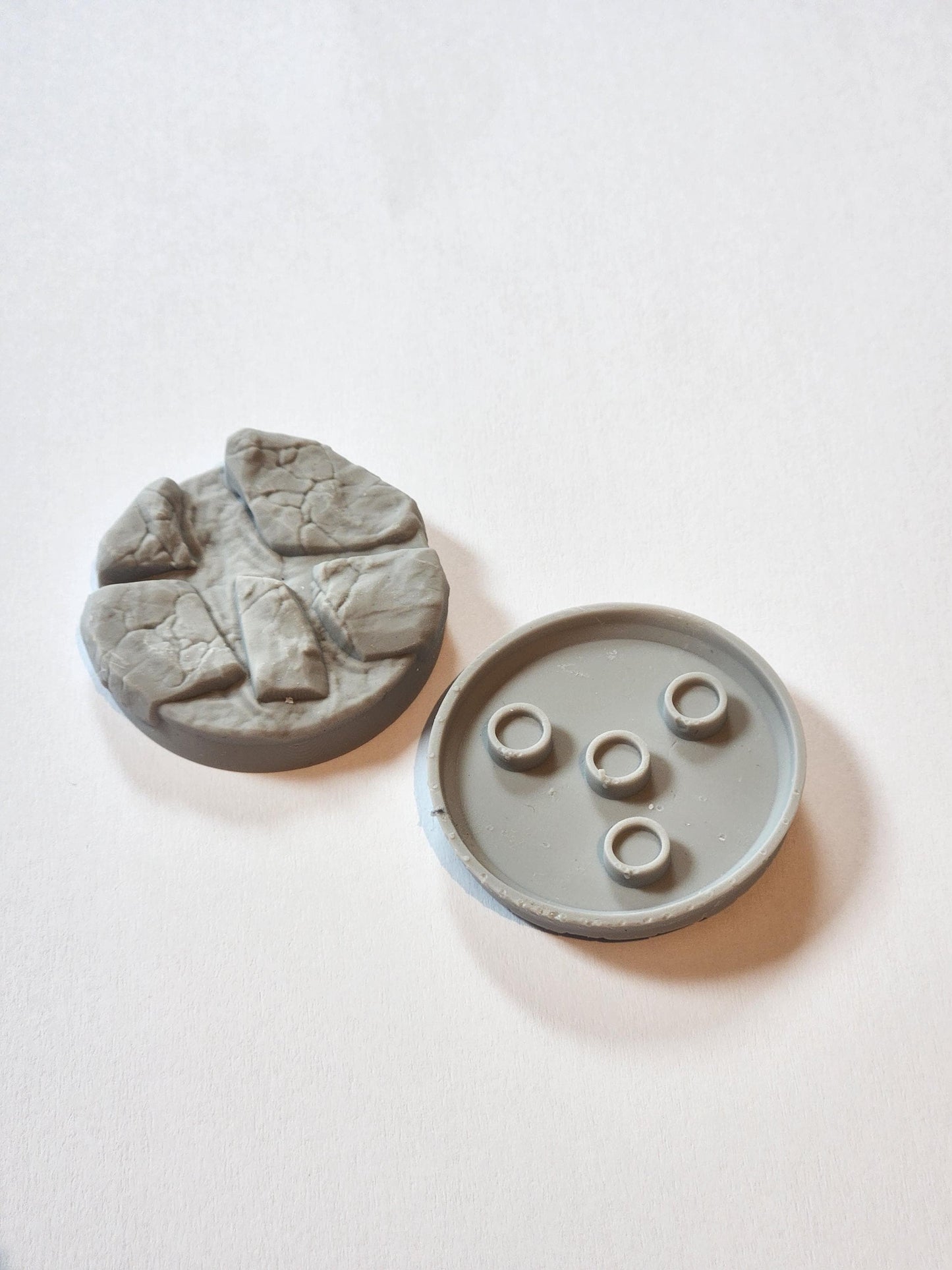 Scenic Volcanic Round Miniature Bases with Magnet Holes