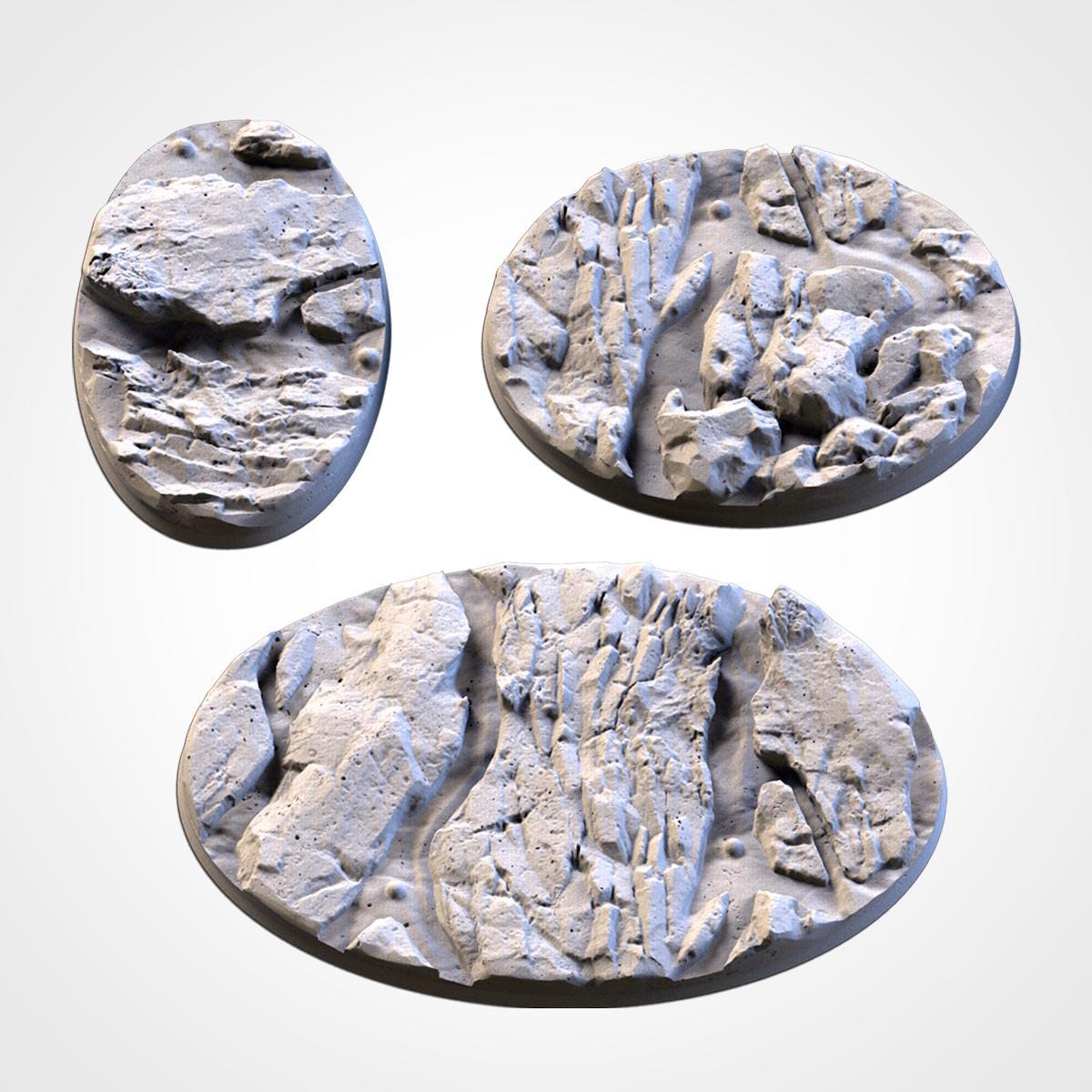 Scenic Volcanic Round Miniature Bases with Magnet Holes