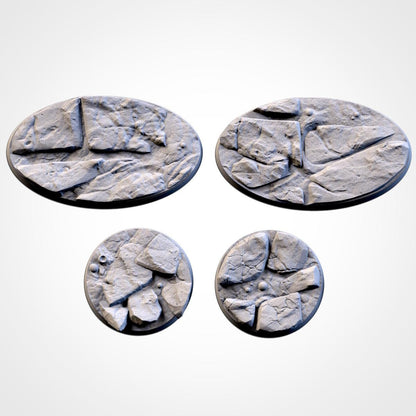 Scenic Volcanic Round Miniature Bases with Magnet Holes