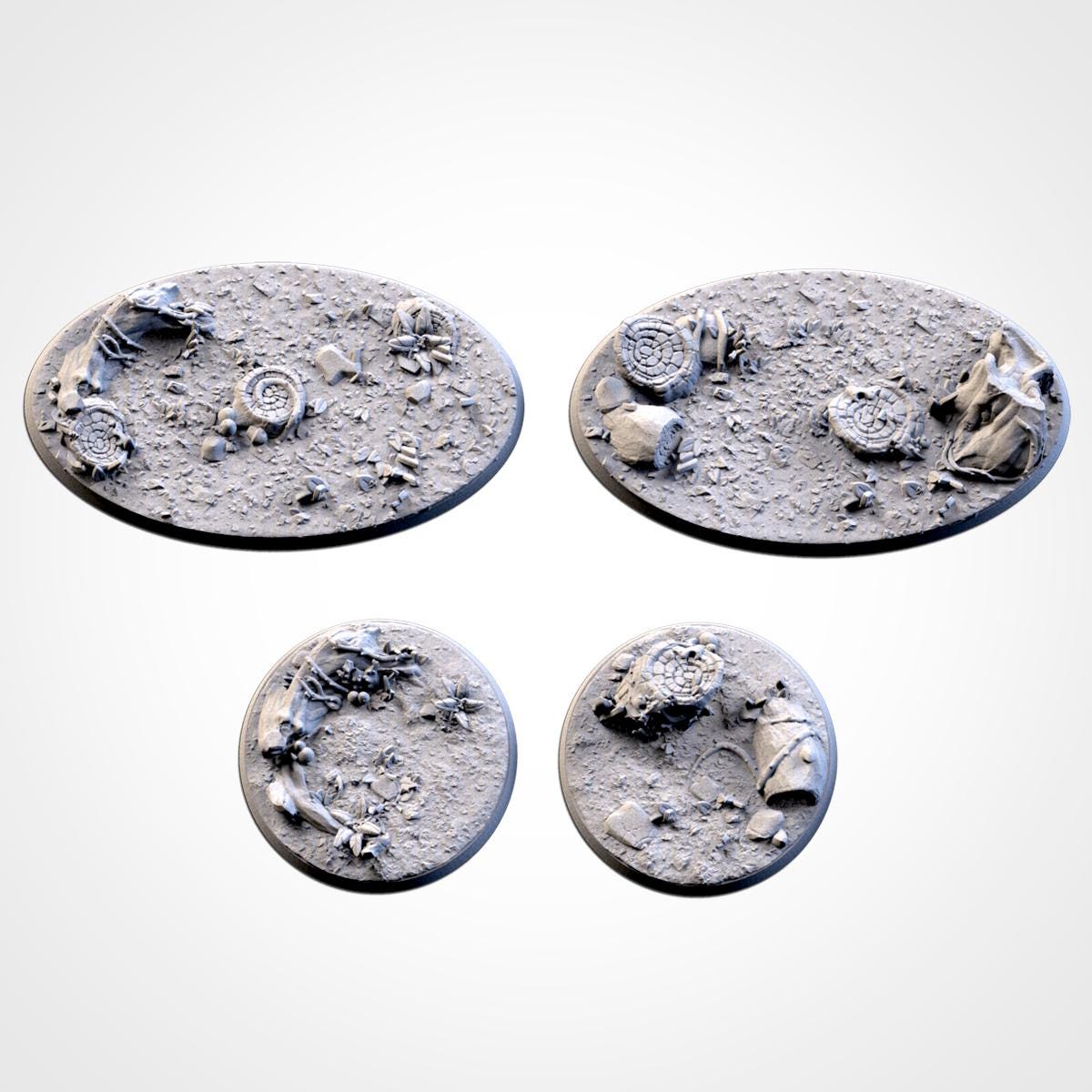 Scenic Forrest Round Miniature Bases with Magnet Holes