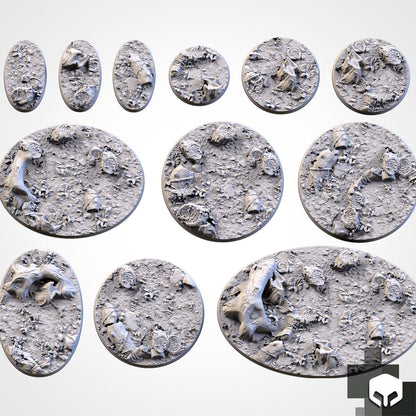 Scenic Forrest Round Miniature Bases with Magnet Holes