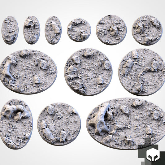 Scenic Forrest Round Miniature Bases with Magnet Holes