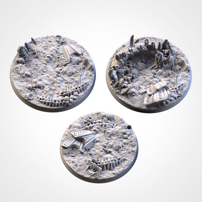 Scenic Alien Round Miniature Bases with Magnet Holes