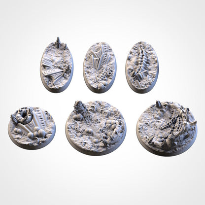 Scenic Alien Round Miniature Bases with Magnet Holes