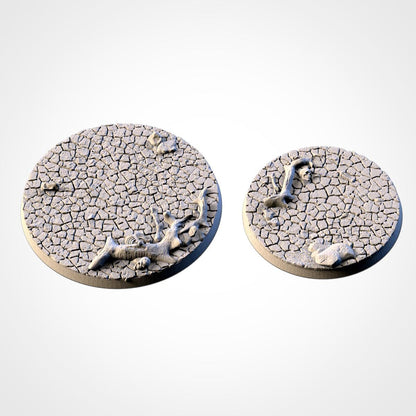 Scenic Desert Round Miniature Bases with Magnet Holes