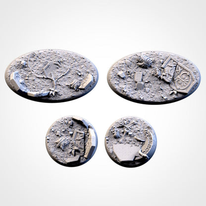 Scenic Graveyard Round Miniature Bases with Magnet Holes