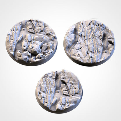 Scenic Volcanic Round Miniature Bases with Magnet Holes