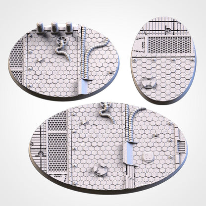 Scenic City Sci-fi Round Miniature Bases with Magnet Holes