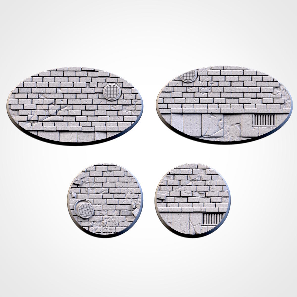 Scenic WWII Round Miniature Bases with Magnet Holes