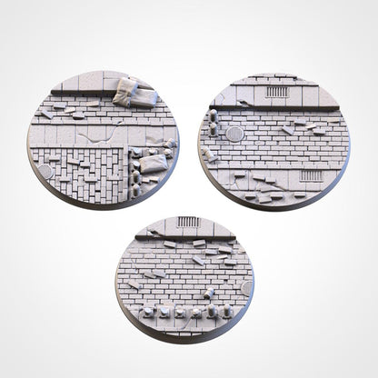Scenic WWII Round Miniature Bases with Magnet Holes