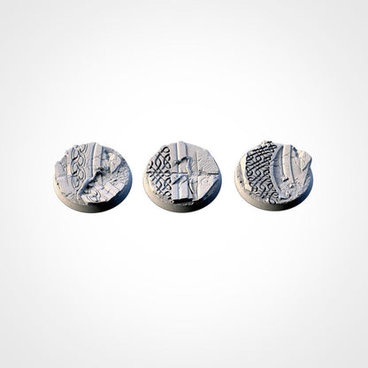 Scenic Ancestral Ruins Round Miniature Bases with Magnet Holes