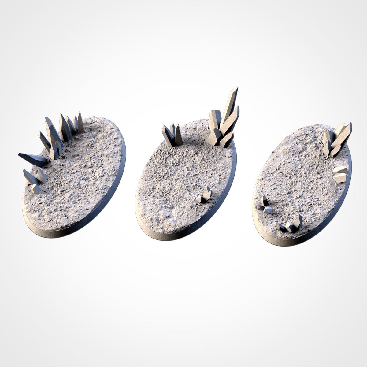 Scenic Glass Round Miniature Bases with Magnet Holes