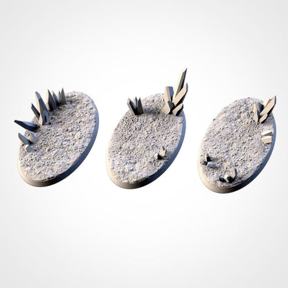 Scenic Glass Round Miniature Bases with Magnet Holes