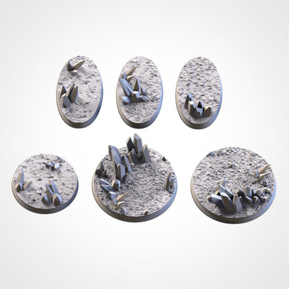 Scenic Glass Round Miniature Bases with Magnet Holes