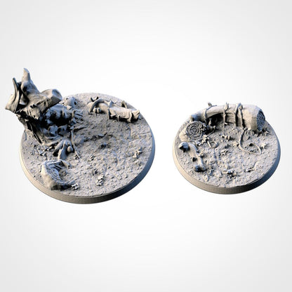 Scenic Forrest Round Miniature Bases with Magnet Holes