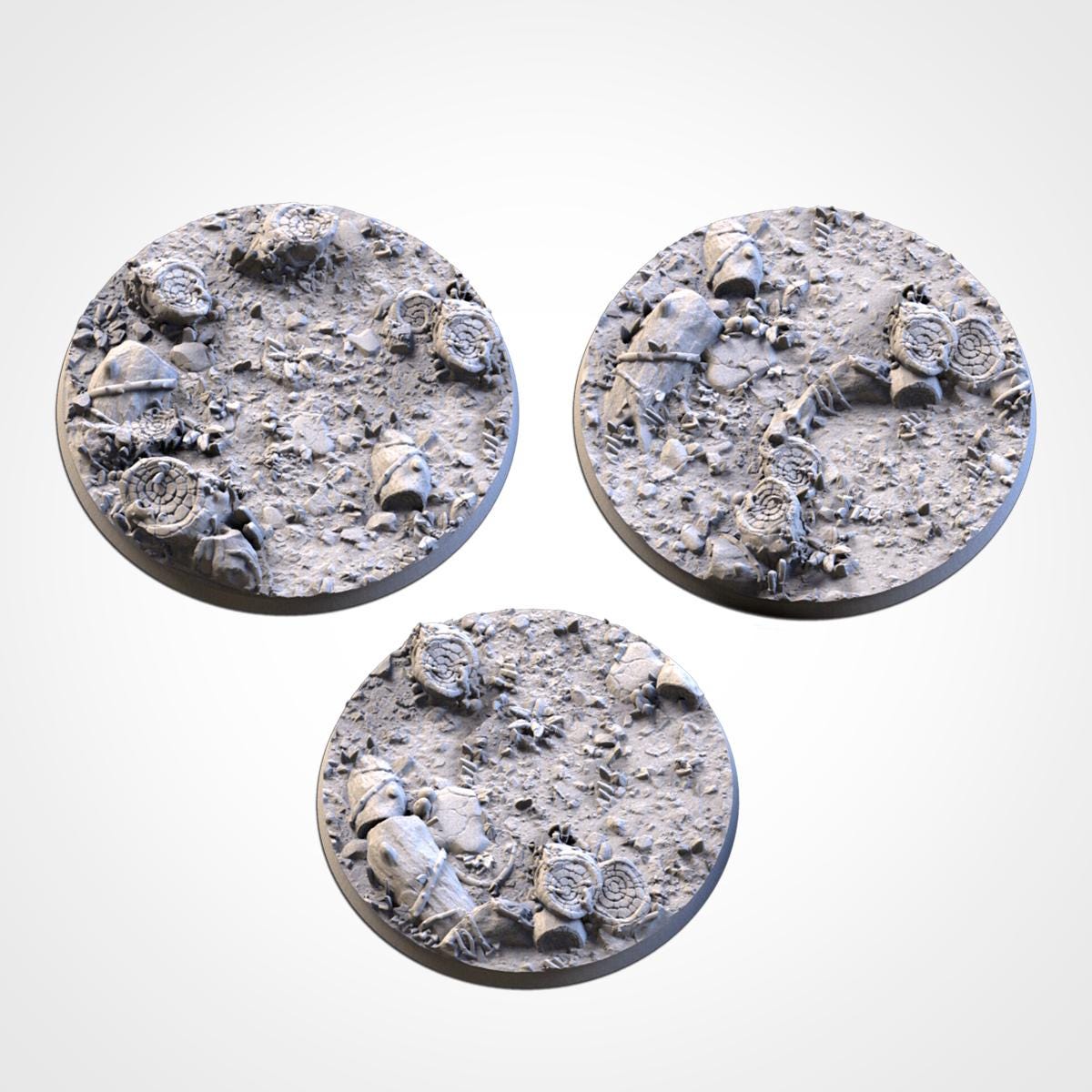 Scenic Forrest Round Miniature Bases with Magnet Holes