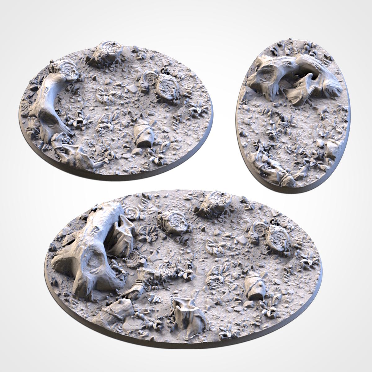 Scenic Forrest Round Miniature Bases with Magnet Holes