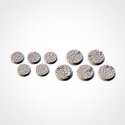 Scenic Desert Round Miniature Bases with Magnet Holes