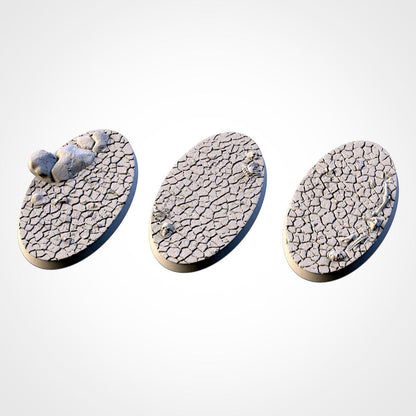 Scenic Desert Round Miniature Bases with Magnet Holes