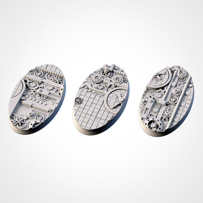 Scenic Steam Punk Round Miniature Bases with Magnet Holes