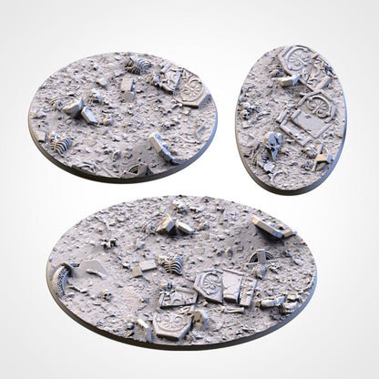 Scenic Graveyard Round Miniature Bases with Magnet Holes